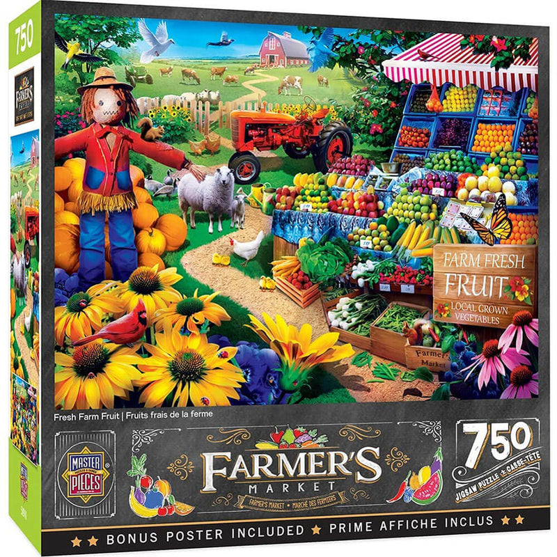 Mercado de obras -primas do fazendeiro 750pc Puzzle
