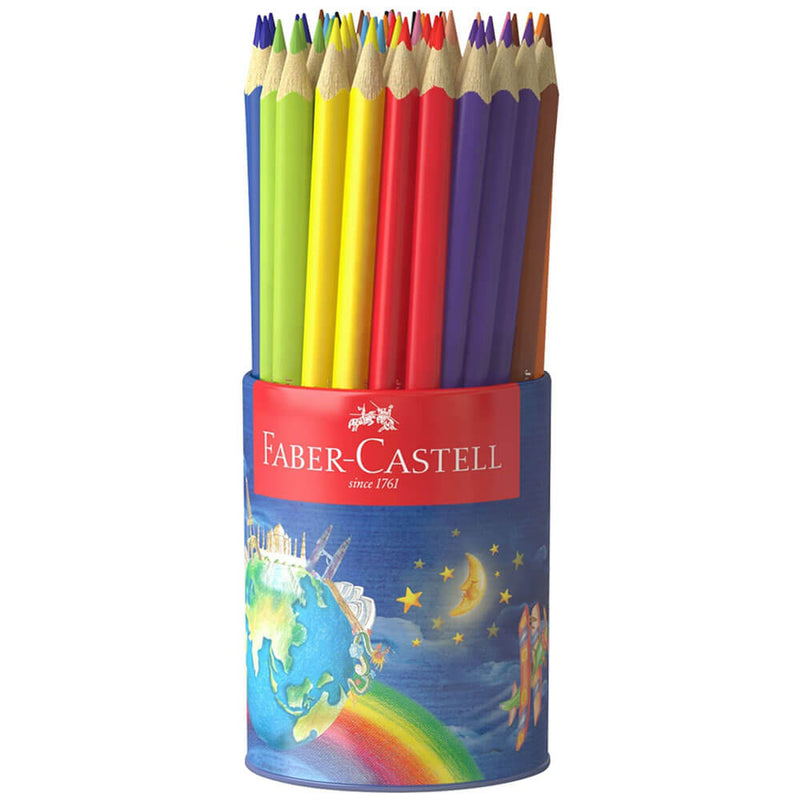Faber-Castell Junior Crayon de couleur triangulaire 50pk