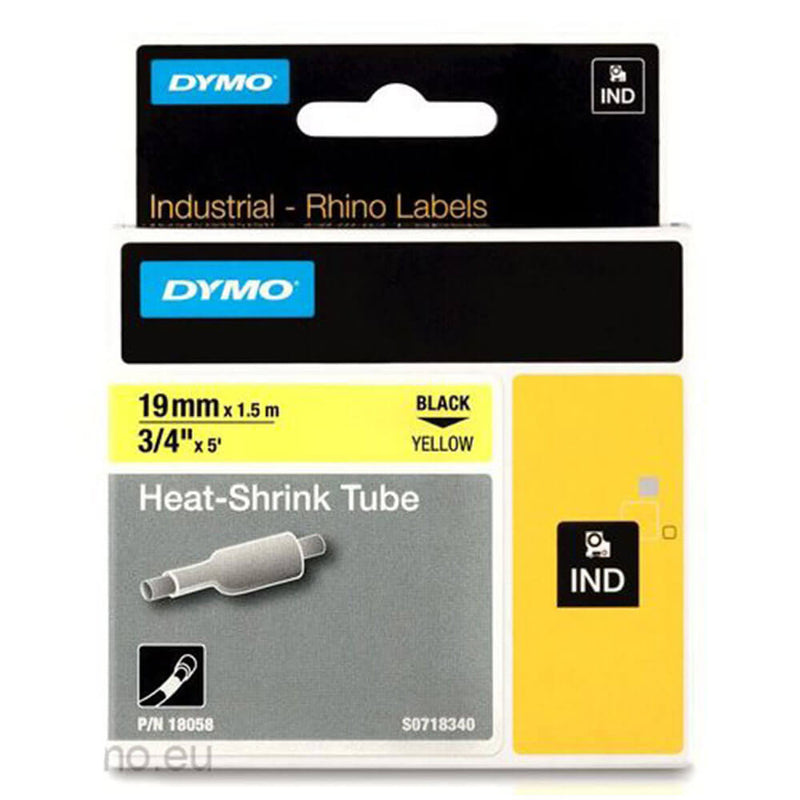 Étiquette de ruban thermorétractable Dymo Rhino Pro (19 mm)