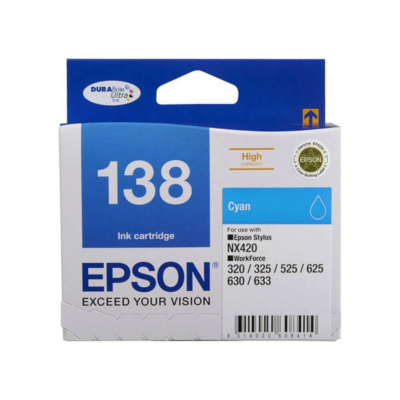 Cartucho de jato de tinta de alto rendimento Epson T138