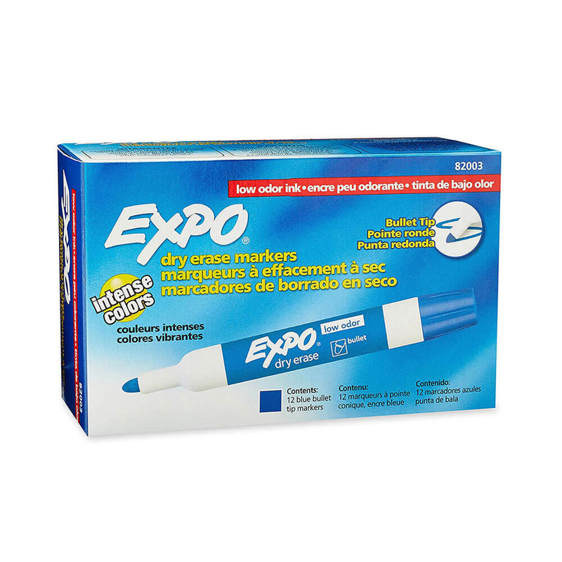 Expo Low Odor Bullet Tip Whiteboard Marker 12pk