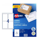 Rótulo de frete Avery White 100pk