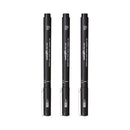 Uni-ball Pin Fineliner Pen Black (Wallet of 3)
