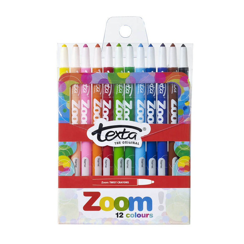 Texta Zoom Twist Crayons assortis (12pk)