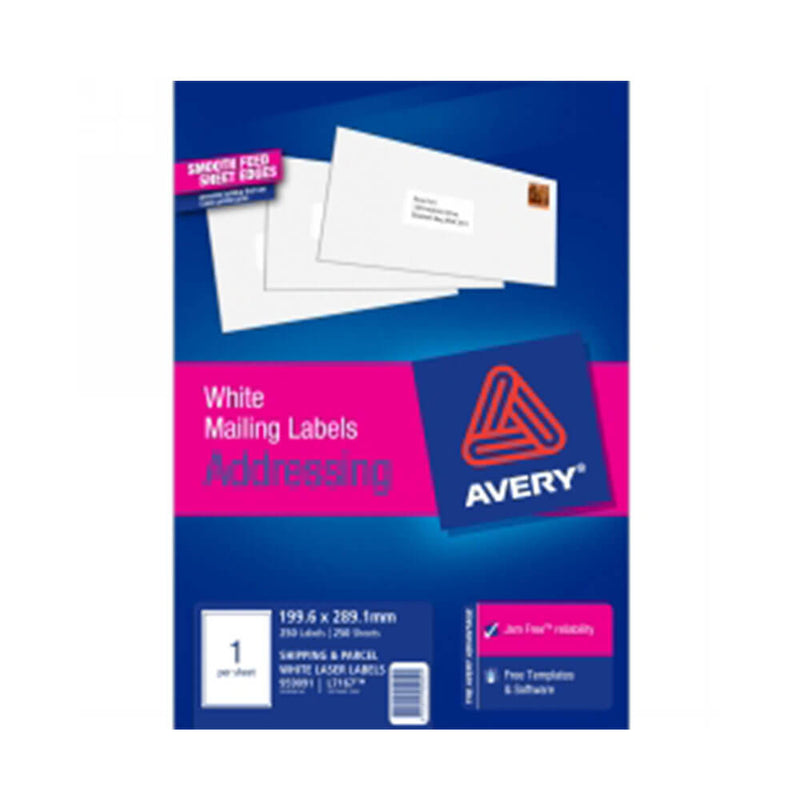 Avery Étiquettes laser d'expédition 250pk