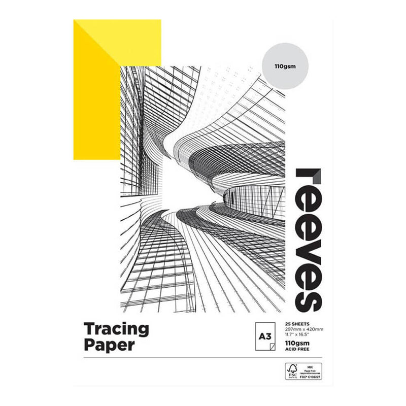 Reeves Rasting Paper Pad 65gsm (25 folhas)