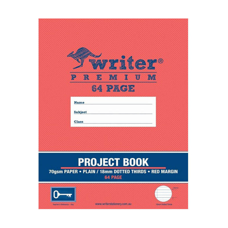  Writer Premium Libro de proyectos liso y punteado (64 páginas)
