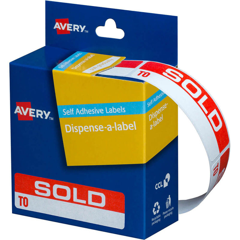 Avery Étiquettes autocollantes 125pcs (19x64mm)