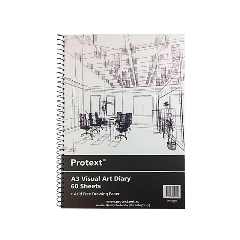 Diário de arte visual protext 60 folhas 110gsm (branco)