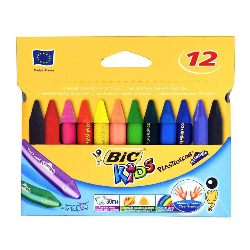 Crayons de Bic Kids Plastidecor (12pk)