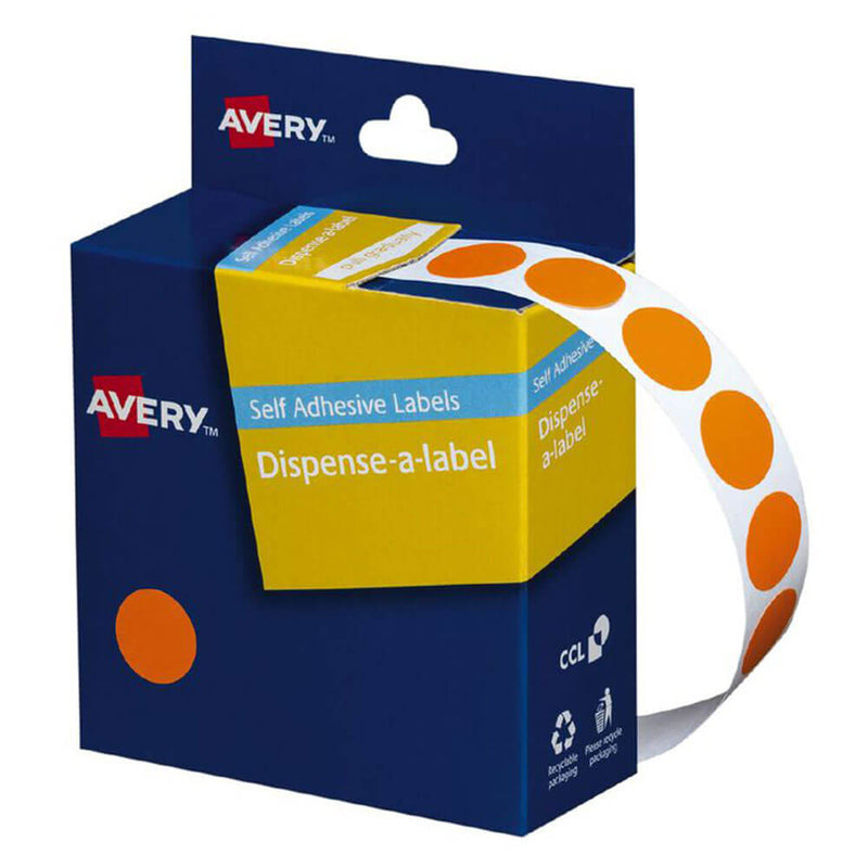Avery Étiquettes autocollantes à pois 14 mm (1050pcs)