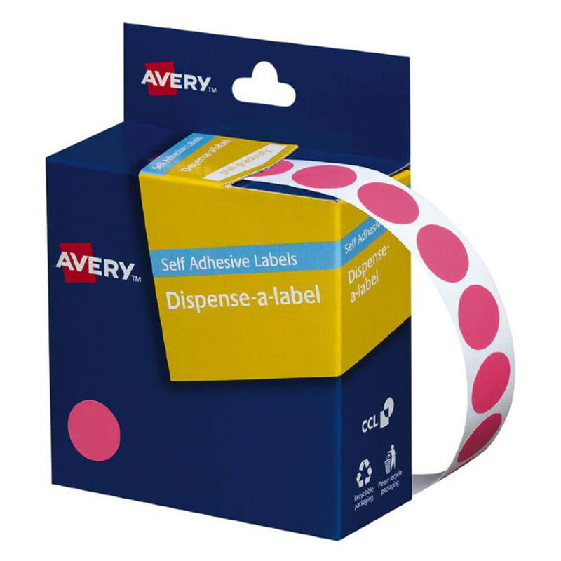 Avery Étiquettes autocollantes à pois 14 mm (1050pcs)
