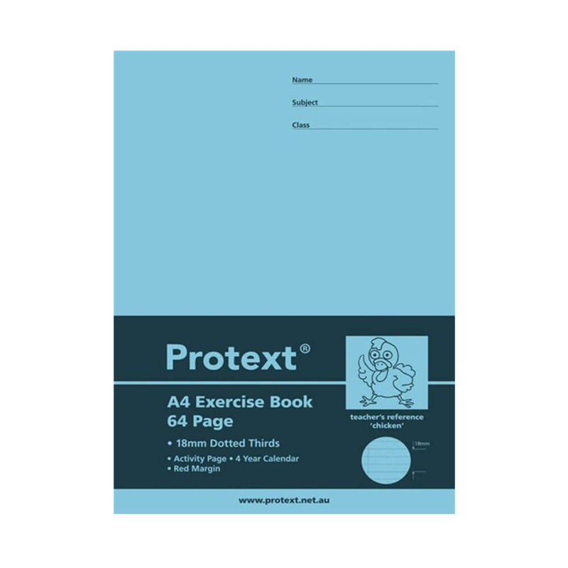 Livro de Exercício de Protext 64 páginas com linha pontilhada (A4)