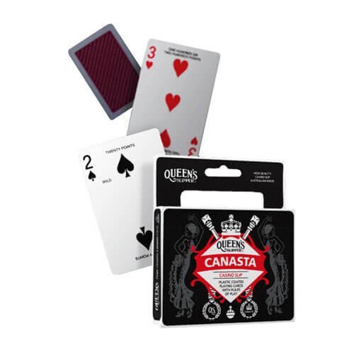 Queens Slipper Canasta Casino Quality Playing Cards