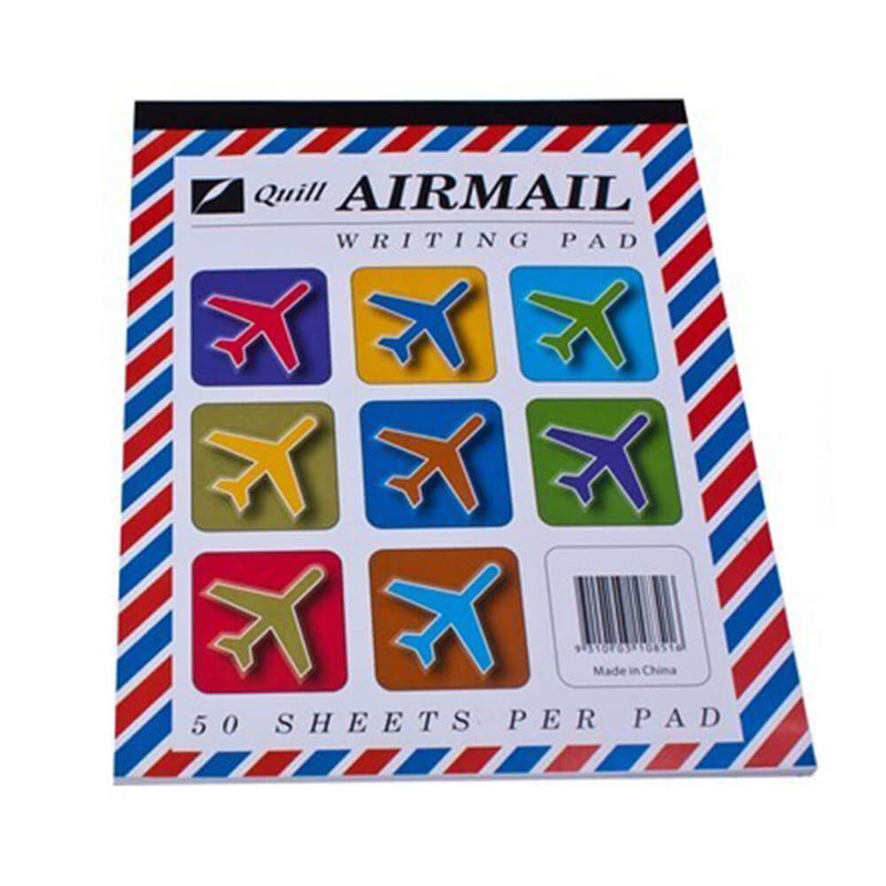  Bloc de notas con rayas Quill Airmail (50 hojas)