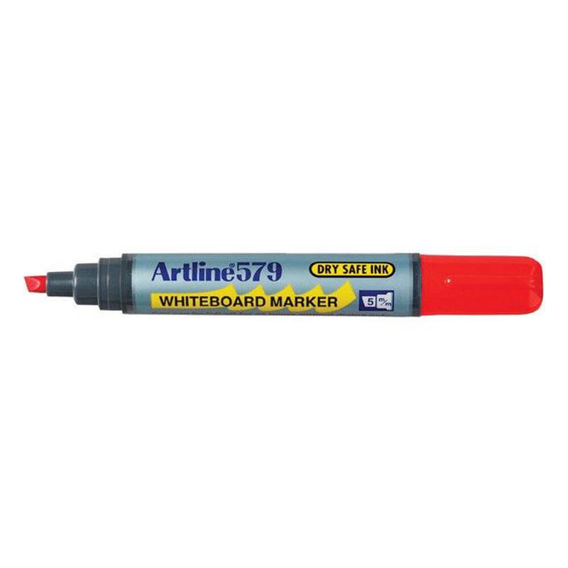  Marcador de punta de cincel de 5 mm para pizarra blanca Artline (caja de 12)