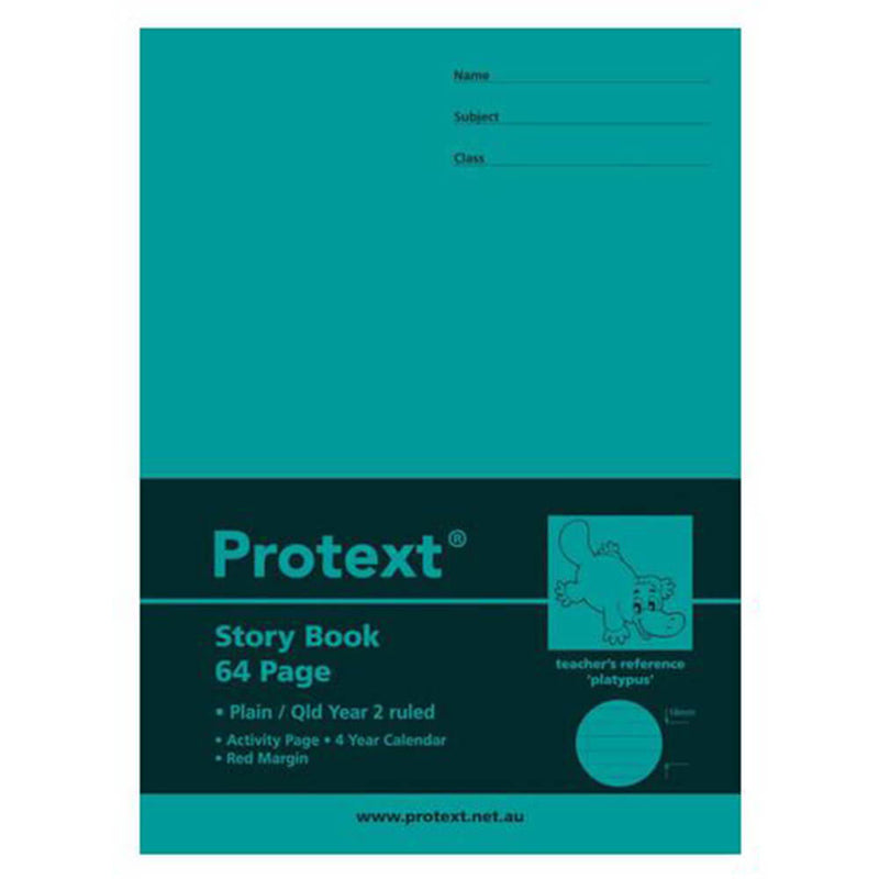 Cahier d'exercices ligné Protext Story avec marge 64 pages, paquet de 10