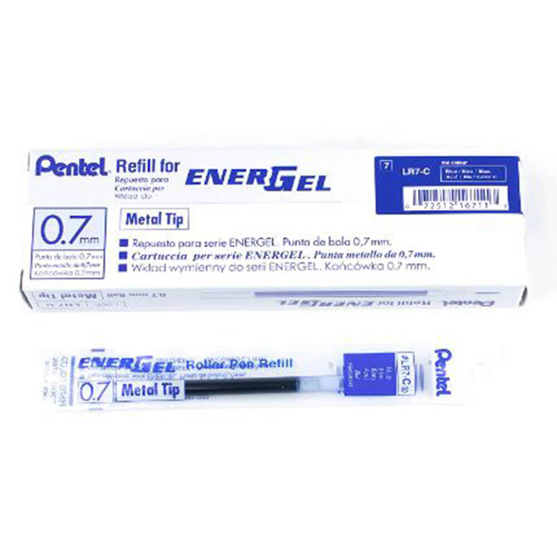  Pentel EnerGel 0,7 mm Recambio de bolígrafo de gel líquido 12 piezas