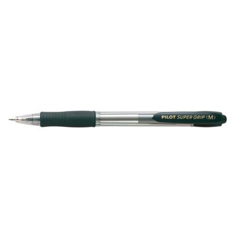 Stylo moyen rétractable Pilot BPGP Super Grip, 12 pièces