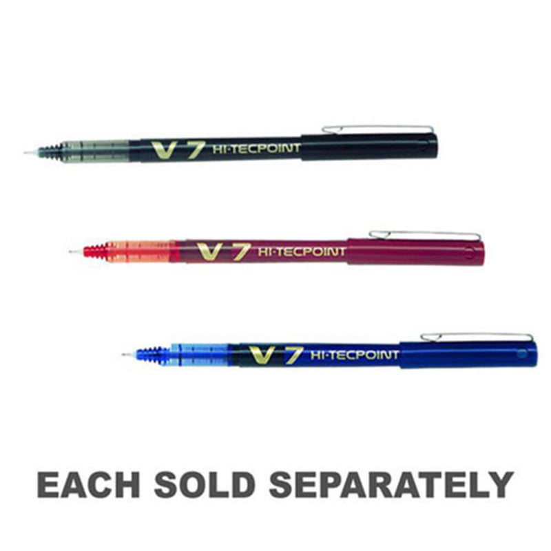 Pilot V7 Hi-Tecpoint Ultra Rollerball Fine Pen 12pcs